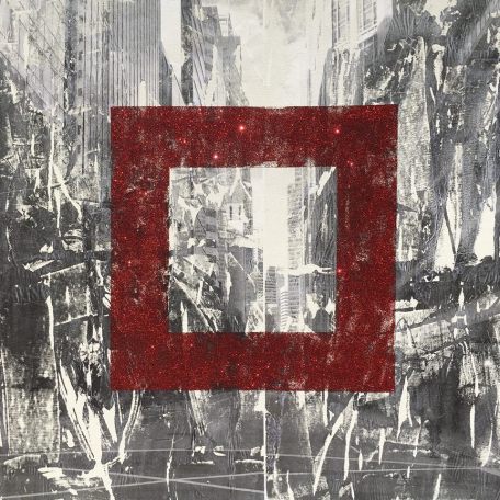 through-the-red-window-36-x-26-acrylic-ink-and-glitter-on-canvas